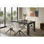 Pack Mesa de Jantar Fixa Prisma  + 4 Cadeiras Gabrielle (Branco)