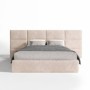 Cama Estofada Adelaide (Cabeceira Longa) + Colchão Opc.