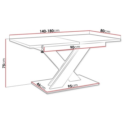 Mesa de Salón-Comedor Extensível Bronx
