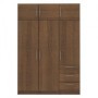Armario 6 Puertas Batientes + 3 Cajones Teckno