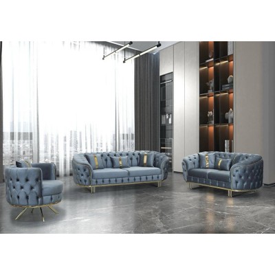 Pack Sofá 2 Plazas (3 Plazas)+ Sofá 2 Plazas + Sillón Ballon