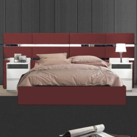 Cabecero Largo Tapizado con Espejo Isadora