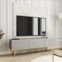 Mueble TV 3 Puertas Oro