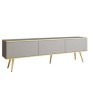 Mueble TV 3 Puertas Oro