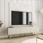 Mueble TV 3 Puertas Oro