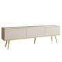 Mueble TV 3 Puertas Oro