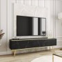 Mueble TV 3 Puertas Oro
