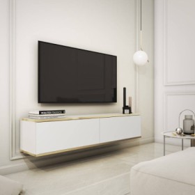 Base TV Suspensa c/ 2 Portas Oro