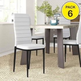 Pack de 6 Sillas Emi (Blanco)