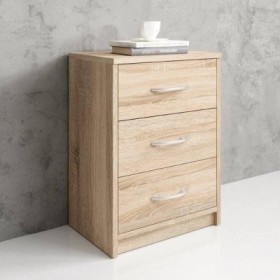 Mesita de Noche con 3 Cajones Percy