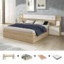 Pack Dormitorio Completo Kendra/Alaya + Somier + Colchón Premium 17HR (190x150cm)
