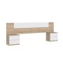 Pack Dormitorio Completo Kendra/Alaya + Somier + Colchón Premium 17HR (190x150cm)