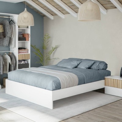 Cama doble con cabecera Ethna