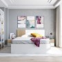 Paquete de Cama Ethna Con Cabecera + 2 Mesas de Noche (200x160cm)