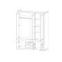 Armario 3 Puertas Batientes Marsel