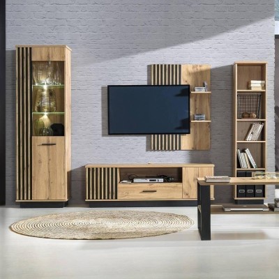Pack Mueble de Salón Completo Lamelo 2 (c/ Luz LED)