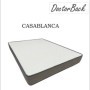 Cama Hilton Tapizada con Detalles en Plata (Cabecera Larga) + Colchón Opc.
