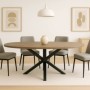 Mesa de Comedor Fija Ovalada Stacy (140x80x75cm)