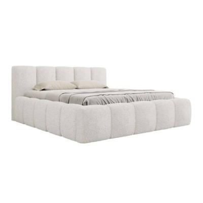 Cama Estofada Giordana c/ Estrado + Sistema Elevatório Inc. + Colchão Opc.