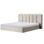 Cama Doble Tapizada Minerva + Colchón Opcional