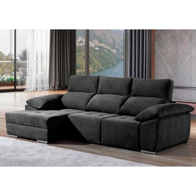 Sofá 2 Plazas + Chaise Long con Cama Las Vegas (240x160cm)