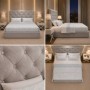Cama de Casal Estofada Orlando + Colchón Opc.