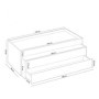 Cama Juvenil Doble de Madera con Cajones + Estante Nube