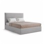 Cama Estofada Mônica + Estrado, Sistema Elevatório e Fundos Inc + Colchão Opc.