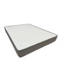 Romántica cama doble tapizada con cabecera curva + colchón Opc.