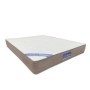 Romántica cama doble tapizada con cabecera curva + colchón Opc.
