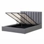 Cama Estofada Delmonte c/ Estrado e Sistema Elevatório Inc. + Colchão Opc.