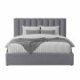 Cama Estofada Delmonte c/ Estrado e Sistema Elevatório Inc. + Colchão Opc.
