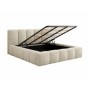 Cama Estofada Giordana c/ Estrado + Sistema Elevatório Inc. + Colchão Opc.