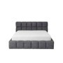 Cama Estofada Niki c/ Estrado e Sistema Elevatório Inc. + Colchão Opc.